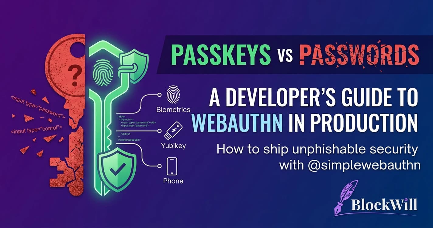 Passkeys vs Passwords: A Developer's Guide to WebAuthn in Production