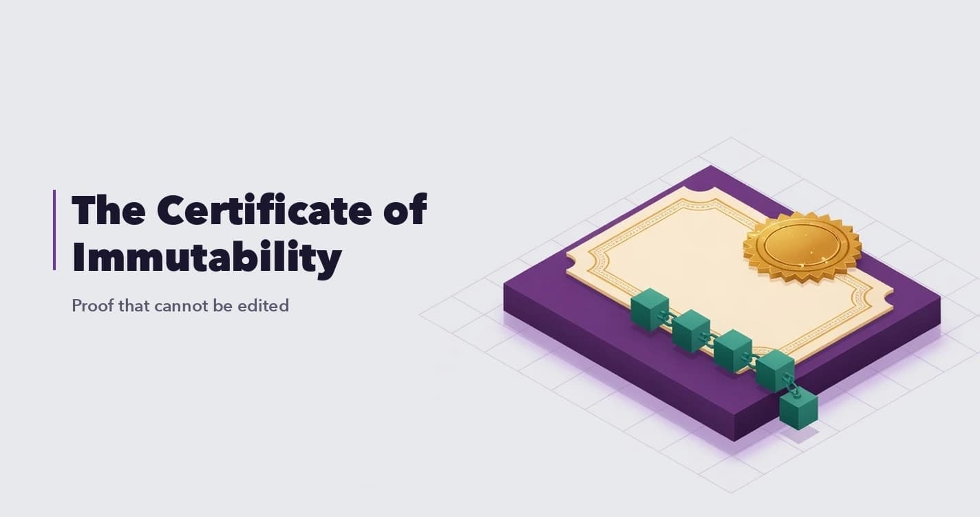 The Certificate of Immutability