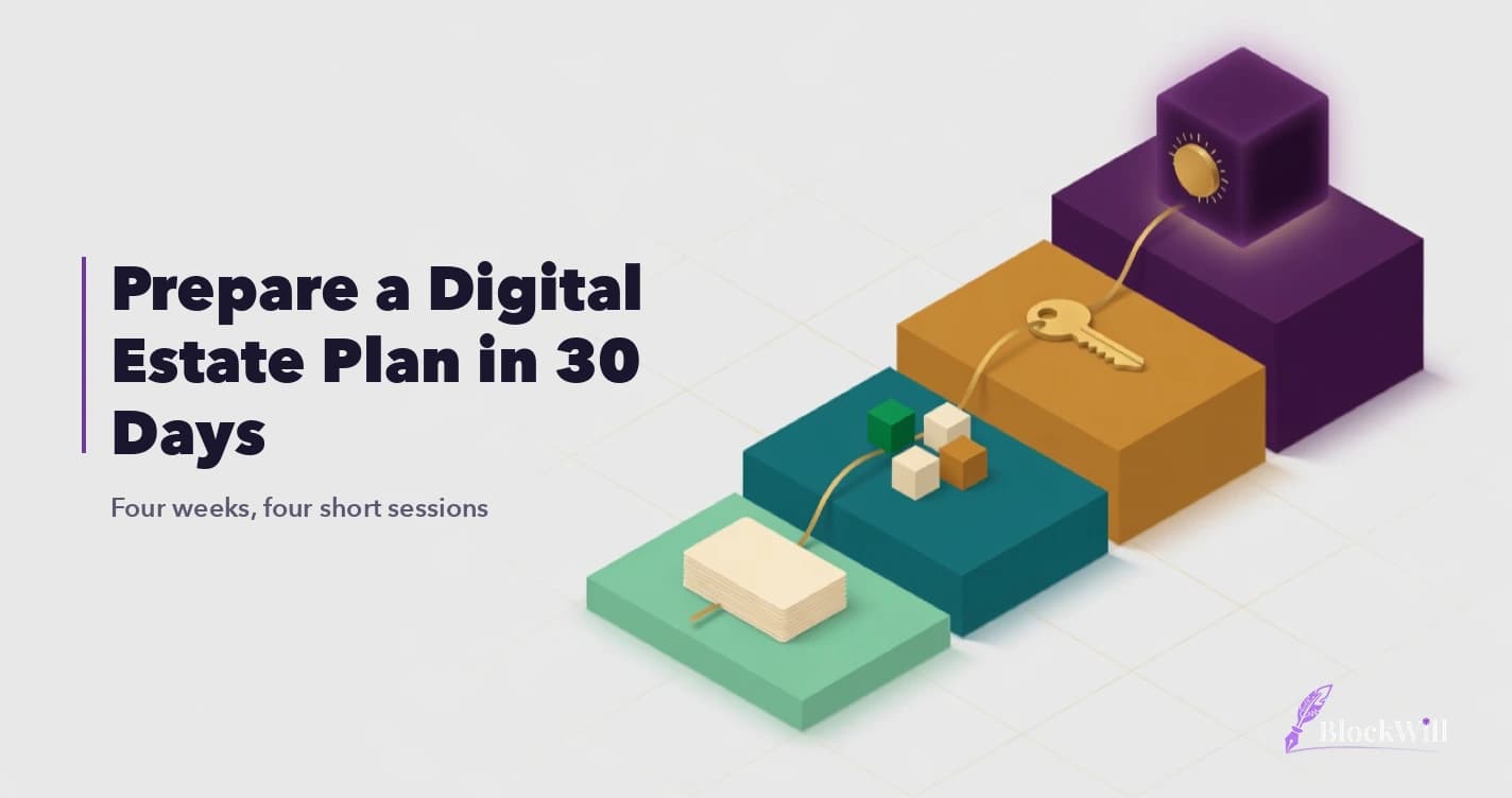 How to Prepare for a Digital Estate Plan: A 30-Day Runway