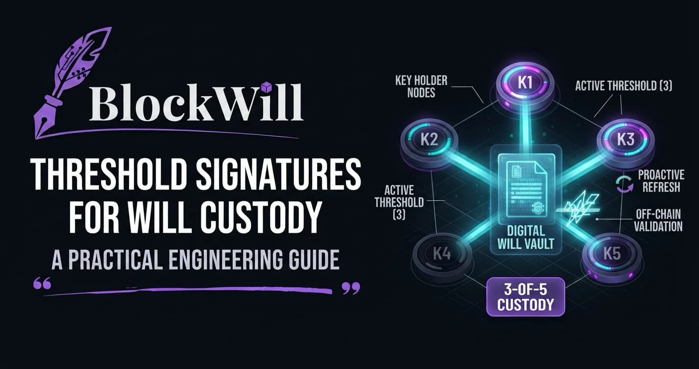 Threshold Signatures for Will Custody: A Practical Engineering Guide